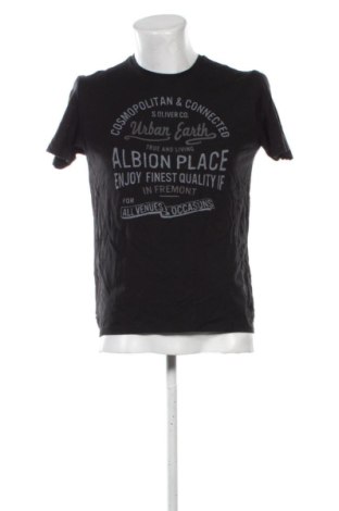 Ανδρικό t-shirt S.Oliver, Μέγεθος M, Χρώμα Μαύρο, Τιμή 11,99 €, #137047607
