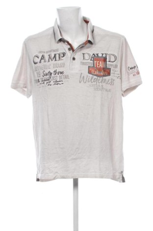 Herren Shirt Camp David, Größe XXL, Farbe Ecru, Preis 23,99 €, #137052930