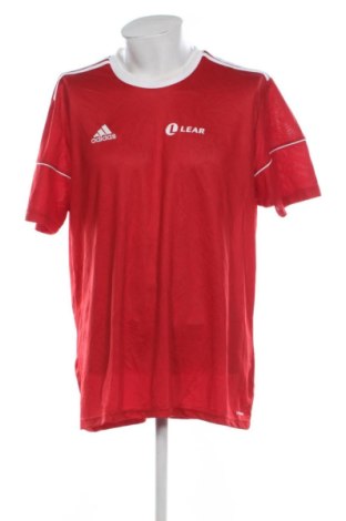 Ανδρικό t-shirt Adidas, Μέγεθος XXL, Χρώμα Κόκκινο, Τιμή 18,99 €, #137061017