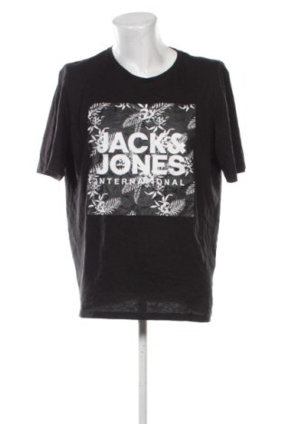 Ανδρικό t-shirt Jack & Jones, Μέγεθος XXL, Χρώμα Μαύρο, Τιμή 10,99 €, #137061791