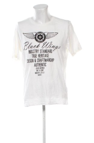 Ανδρικό t-shirt Only & Sons, Μέγεθος XXL, Χρώμα Λευκό, Τιμή 11,99 €, #137063007