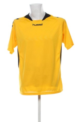 Męski T-shirt Hummel, Rozmiar L, Kolor Żółty, Cena 41,94 zł, #137074404