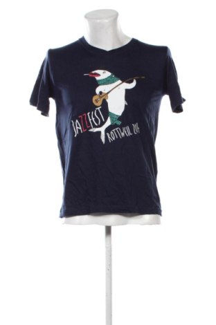Ανδρικό t-shirt Hanes, Μέγεθος S, Χρώμα Μπλέ, Τιμή 10,99 €, #137078613