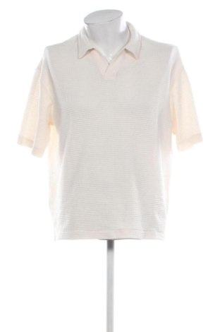 Ανδρικό t-shirt H&M, Μέγεθος L, Χρώμα Εκρού, Τιμή 12,38 €, #137090331