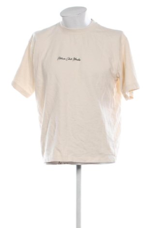Ανδρικό t-shirt Pull&Bear, Μέγεθος L, Χρώμα Εκρού, Τιμή 11,05 €, #137093309