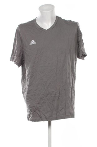 Ανδρικό t-shirt Adidas, Μέγεθος 4XL, Χρώμα Γκρί, Τιμή 23,99 €, #137097874