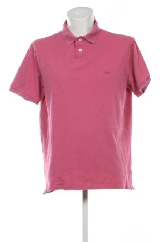 Męski T-shirt S.Oliver, Rozmiar XXL, Kolor Różowy, Cena 61,99 zł, #137119572