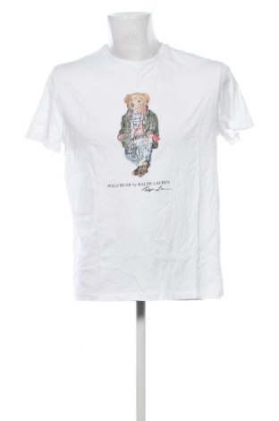 Мъжка тениска Polo Ralph Lauren, Размер M, Цвят Бял, Цена 75,67 €, #137127239