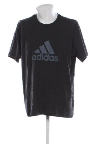 Męski T-shirt Adidas, Rozmiar XXL, Kolor Czarny, Cena 85,99 zł, #137137355