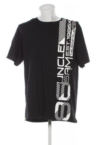 Ανδρικό t-shirt Uncle Sam, Μέγεθος XXL, Χρώμα Μαύρο, Τιμή 10,99 €, #137141927