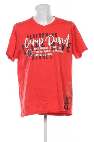 Męski T-shirt Camp David, Rozmiar 3XL, Kolor Czerwony, Cena 77,99 zł, #137144261