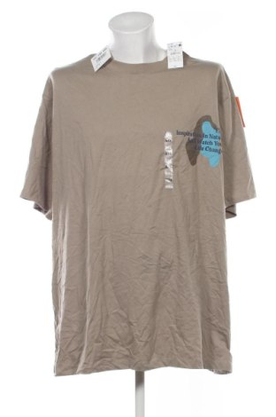 Ανδρικό t-shirt Kiabi, Μέγεθος 5XL, Χρώμα  Μπέζ, Τιμή 20,99 €, #137149499