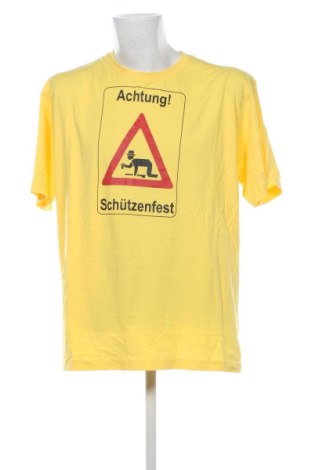 Ανδρικό t-shirt Unbranded, Μέγεθος XXL, Χρώμα Κίτρινο, Τιμή 12,99 €, #137050940