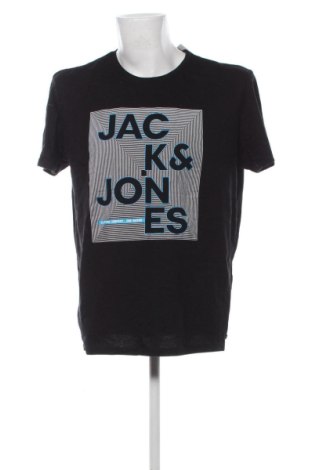 Męski T-shirt Jack & Jones, Rozmiar XXL, Kolor Czarny, Cena 45,99 zł, #137052836