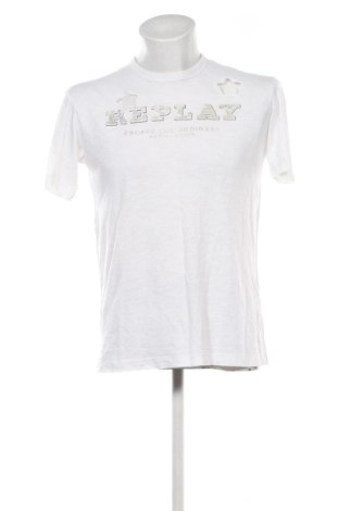 Tricou de bărbați Replay, Mărime M, Culoare Alb, Preț 135,99 Lei, #137090090