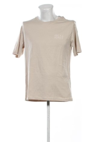Ανδρικό t-shirt Jack & Jones, Μέγεθος L, Χρώμα  Μπέζ, Τιμή 16,99 €, #137129122