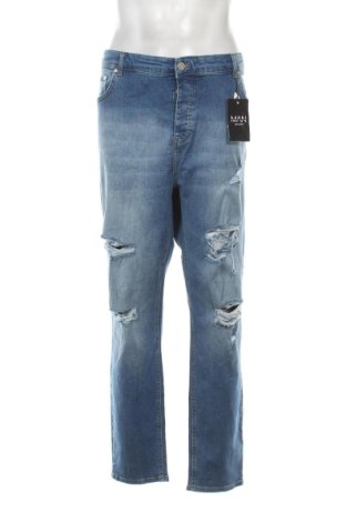 Pánske džínsy  Boohoo, Veľkosť XXL, Farba Modrá, Cena  24,00 €, #136900023