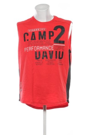 Ανδρικό αμάνικο  Camp David, Μέγεθος XXL, Χρώμα Κόκκινο, Τιμή 18,99 €, #137120437