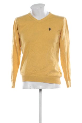 Мъжки пуловер U.S. Polo Assn., Размер L, Цвят Жълт, Цена 36,00 €, #136974356