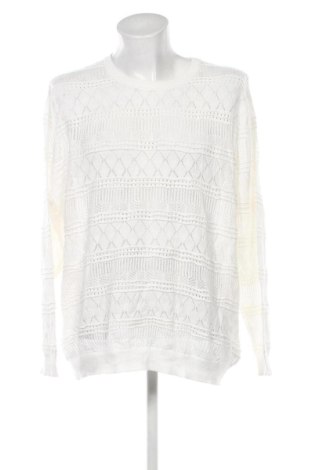 Herrenpullover Kiabi, Größe 3XL, Farbe Weiß, Preis 17,99 €, #137152574