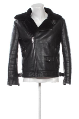 Herren Lederjacke Zara, Größe M, Farbe Schwarz, Preis 37,99 €, #137042708