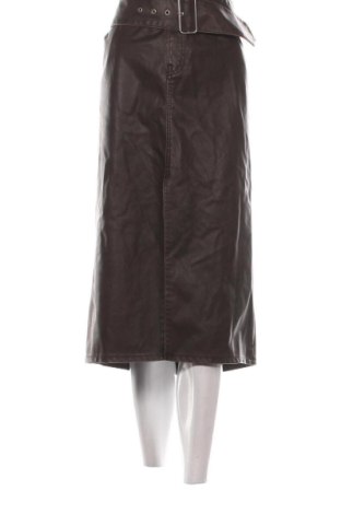 Kožená sukně  H&M Divided, Velikost 3XL, Barva Hnědá, Cena  485,00 Kč, #137101079