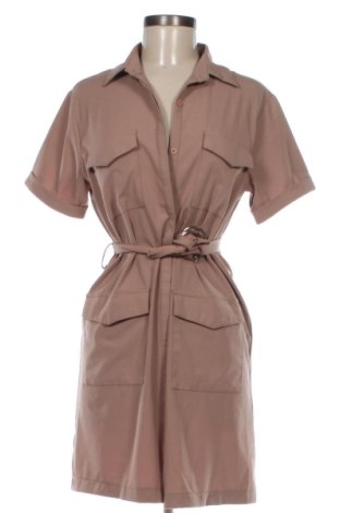Φόρεμα Boohoo, Μέγεθος M, Χρώμα  Μπέζ, Τιμή 26,46 €, #136978702