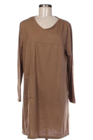 Sukienka Zanzea, Rozmiar 3XL, Kolor Brązowy, Cena 88,99 zł, #137156097