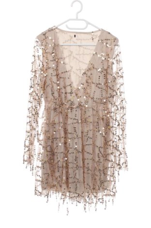 Rochie Boohoo, Mărime M, Culoare Bej, Preț 161,00 Lei, #137014821