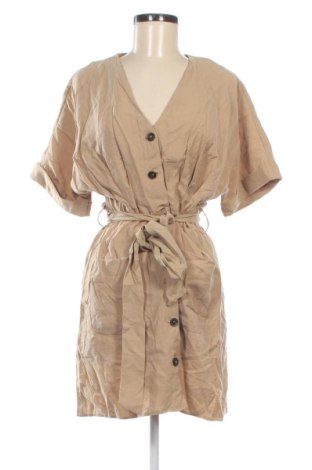 Rochie Zara, Mărime L, Culoare Bej, Preț 136,99 Lei, #137036600
