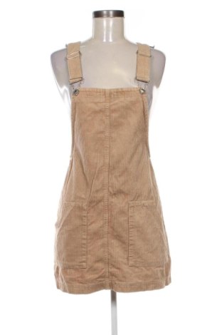 Dámské šaty s tráky Bershka, Velikost S, Barva Béžová, Cena  218,00 Kč, #137134488