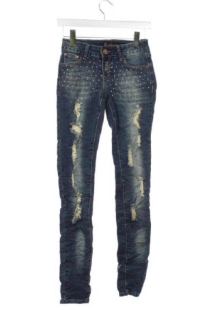 Damskie jeansy Unbranded, Rozmiar XS, Kolor Kolorowy, Cena 11,99 zł