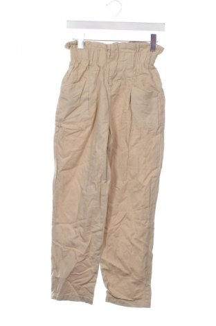 Pantaloni de femei Bershka, Mărime XS, Culoare Bej, Preț 9,99 Lei