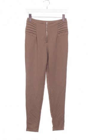 Damskie spodnie SHEIN, Rozmiar XS, Kolor Brązowy, Cena 21,99 zł