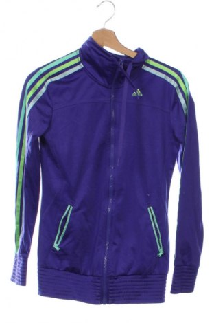 Γυναικεία αθλητική ζακέτα Adidas, Μέγεθος XS, Χρώμα Βιολετί, Τιμή 29,99 €