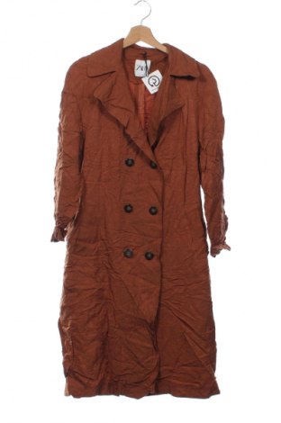 Damenjacke Zara, Größe XS, Farbe Braun, Preis 17,99 €