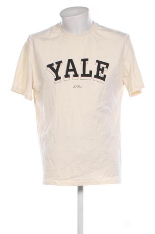 Herren T-Shirt Les Deux, Größe S, Farbe Ecru, Preis € 43,99