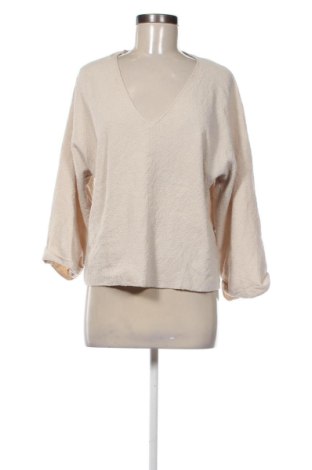 Bluză de femei Zara, Mărime M, Culoare Bej, Preț 54,99 Lei, #137179430