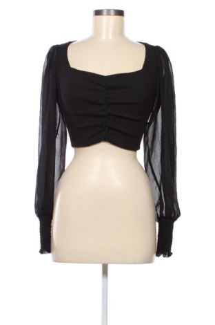 Дамска блуза Bershka, Размер XS, Цвят Черен, Цена 8,69 €, #137183761