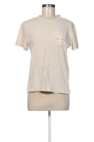Tricou de femei Calvin Klein, Mărime S, Culoare Ecru, Preț 97,99 Lei, #137194140