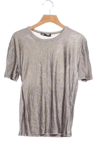 Дамска блуза Zara, Размер XS, Цвят Сребрист, Цена 12,00 €, #137108068