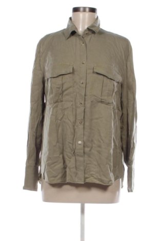 Дамска риза Massimo Dutti, Размер L, Цвят Зелен, Цена 34,00 €, #137175810