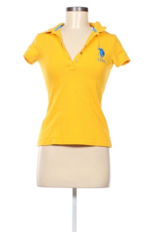 Γυναικείο t-shirt U.S. Polo Assn., Μέγεθος XS, Χρώμα Κίτρινο, Τιμή 21,00 €, #137140489