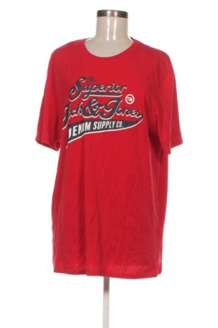 Damski T-shirt Jack & Jones, Rozmiar XXL, Kolor Czerwony, Cena 48,99 zł, #137145259