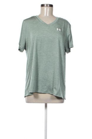 Γυναικείο t-shirt Under Armour, Μέγεθος XL, Χρώμα Πράσινο, Τιμή 17,99 €, #137154405
