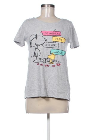 Дамска тениска Peanuts, Размер L, Цвят Сив, Цена 13,80 €, #137164414