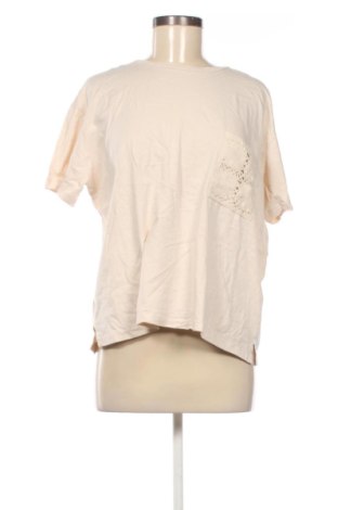 Γυναικείο t-shirt Mango, Μέγεθος XL, Χρώμα Εκρού, Τιμή 10,99 €, #137180294