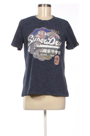 Damen T-Shirt Superdry, Größe M, Farbe Blau, Preis 12,76 €, #137181079