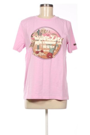 Damen T-Shirt Superdry, Größe M, Farbe Rosa, Preis 12,52 €, #137181103