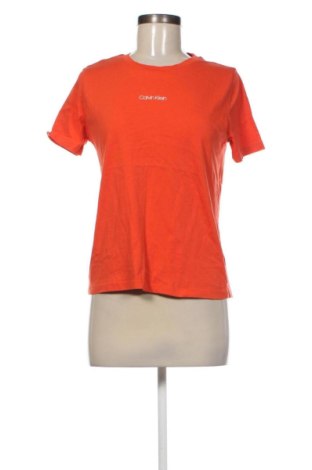 Дамска тениска Calvin Klein, Размер M, Цвят Оранжев, Цена 24,03 €, #137194583